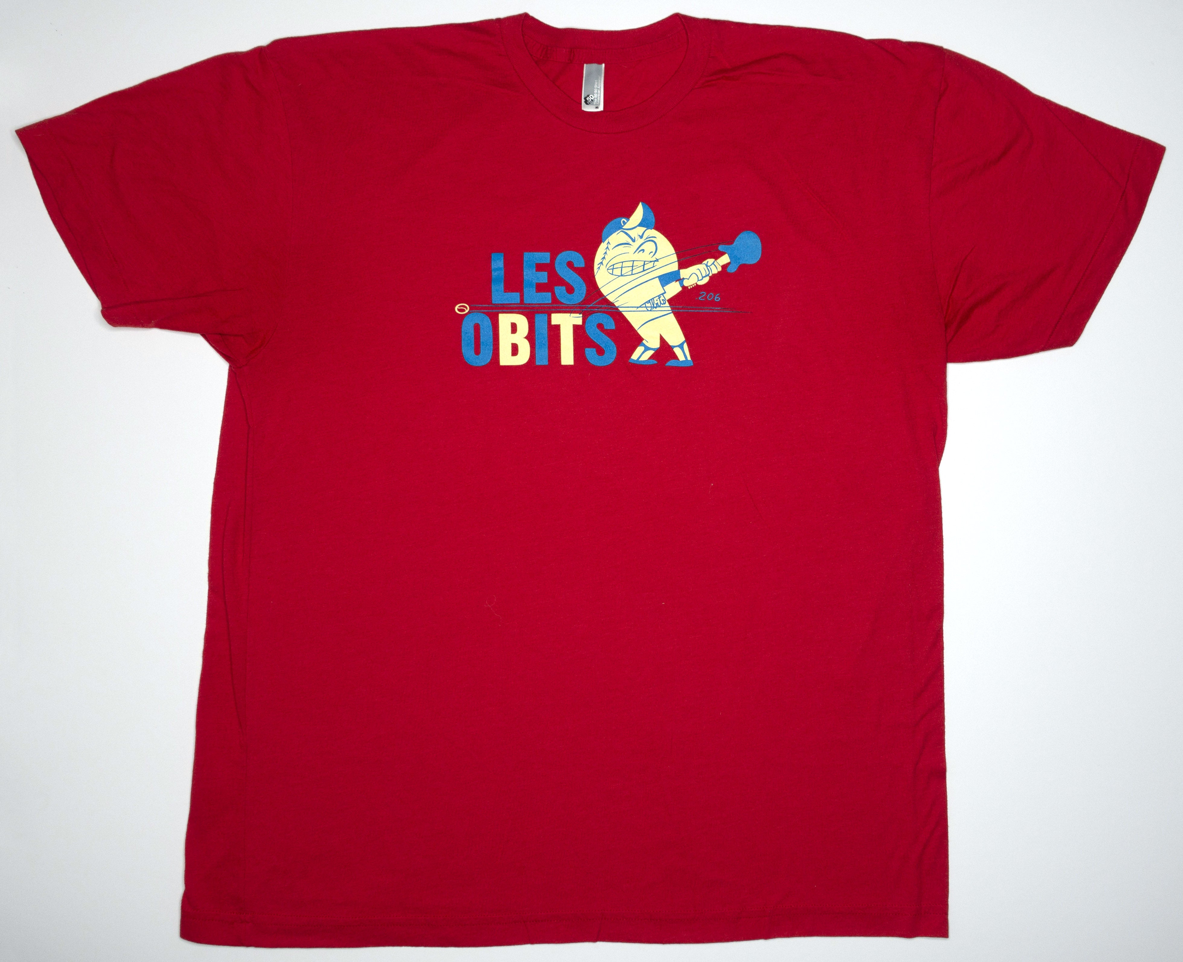 Obits - LES Obits Baseball Man Tour Shirt Size XL