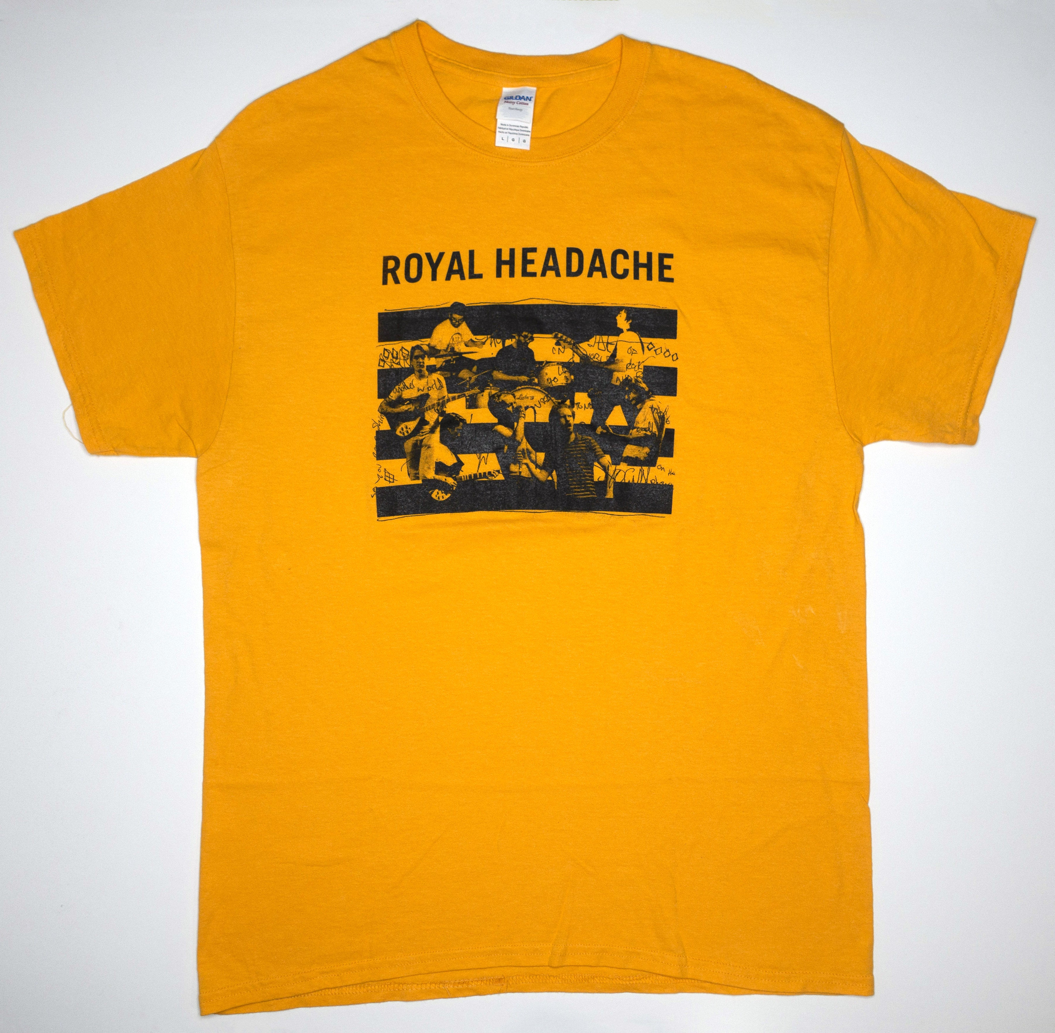 Royal Headache - 1/C Band Photos Tour Shirt Size Large
