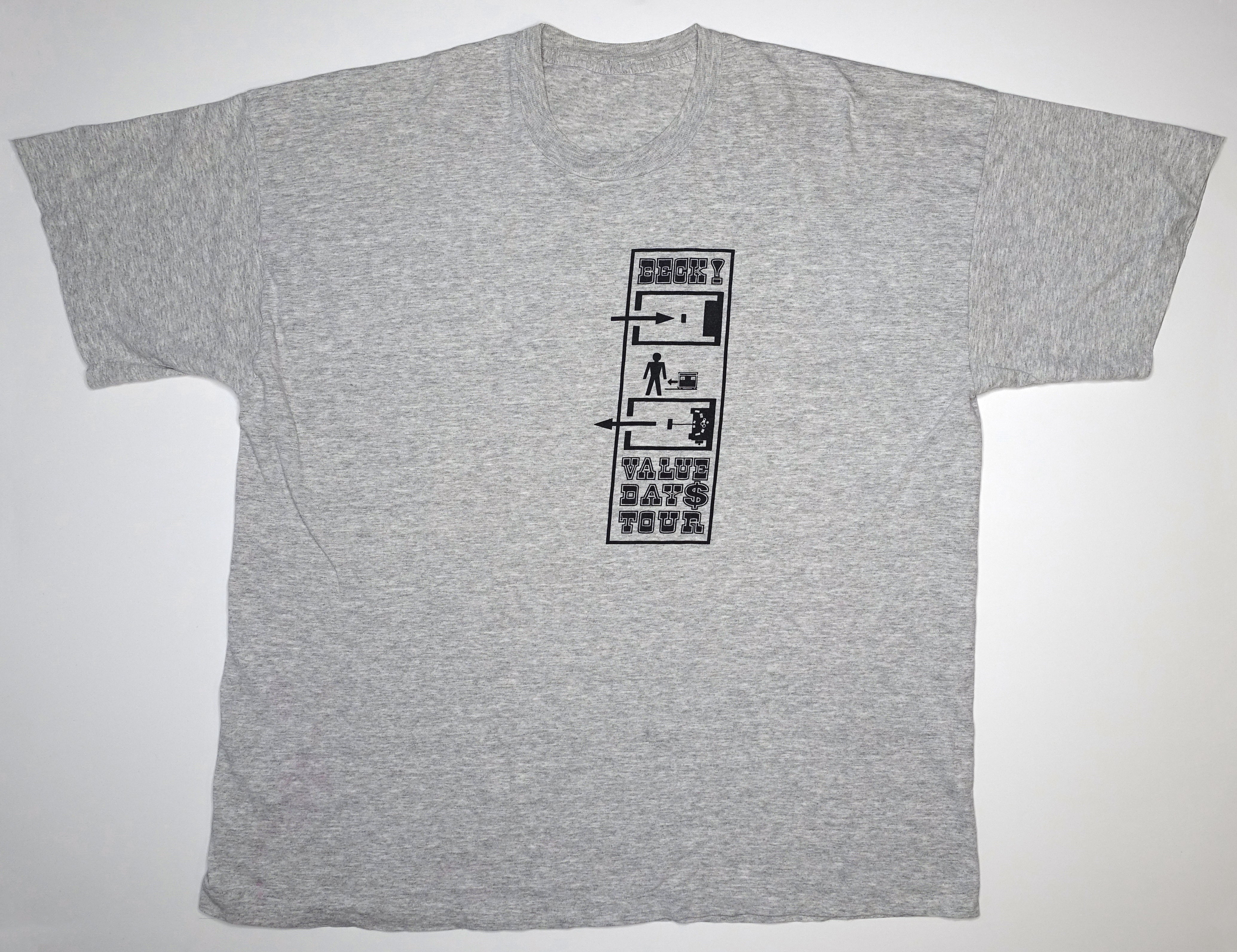 Beck ‎– Value Days 90's Tour Shirt Size XL