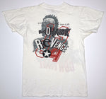 the Clash ‎– Out Of Control / Mohawk Revenge 1984 Tour Shirt Size Medium