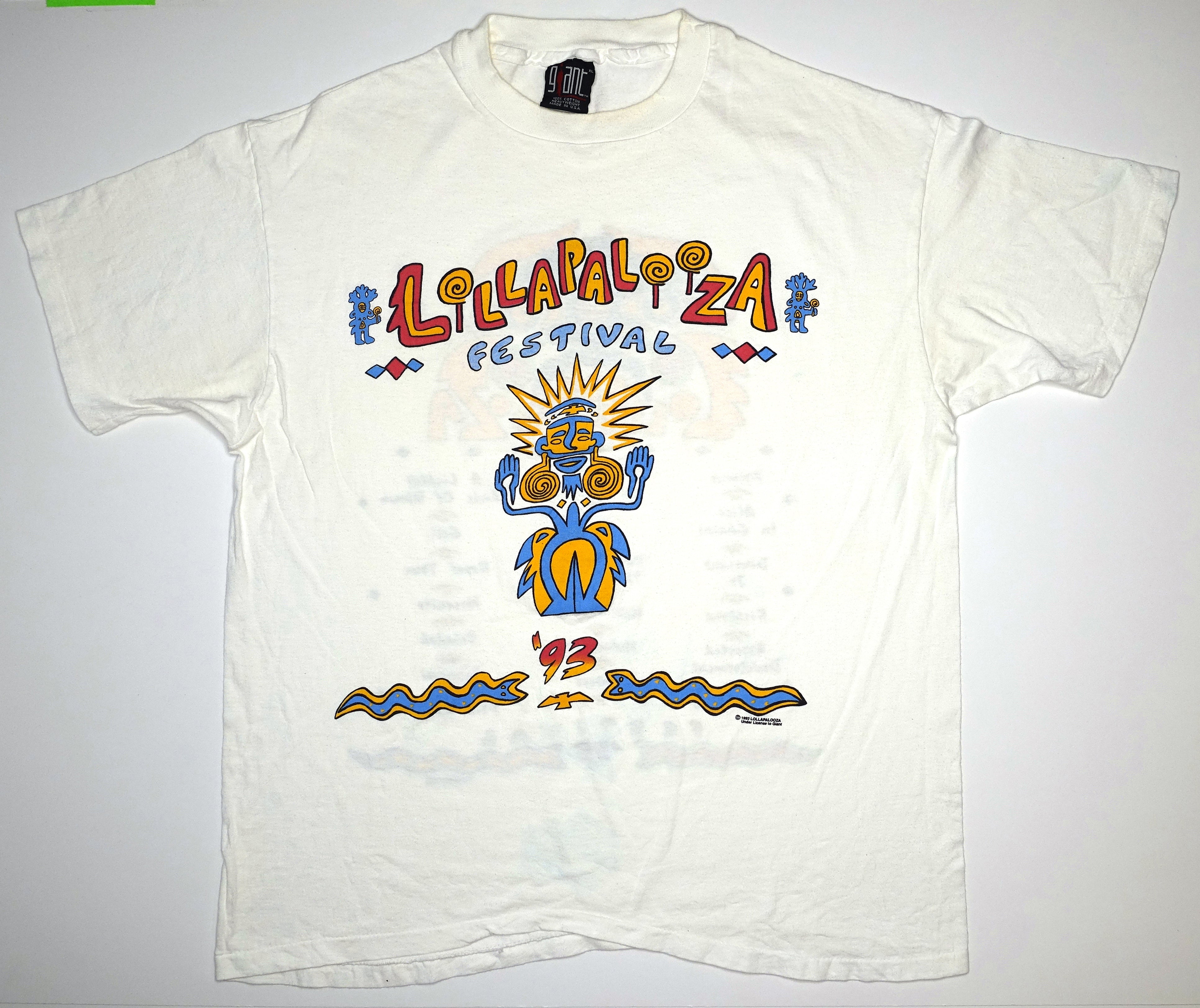 Vintage Lollapalooza Music Festival Tour T-Shirt Size Small Band