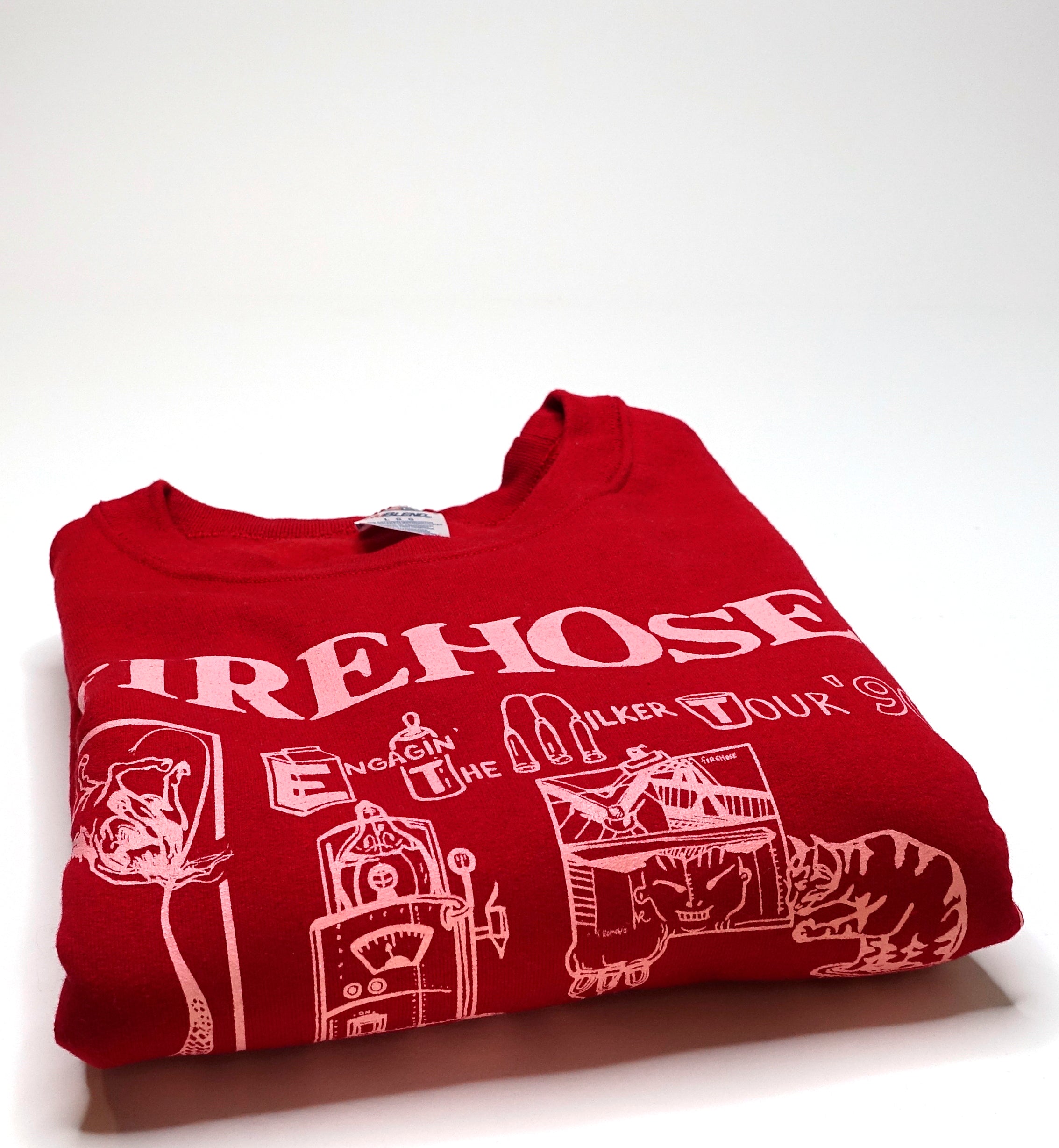 fIREHOSE - Engagin' the Milker 1990 Tour (Bootleg By Me) Sweat Shirt Size Large