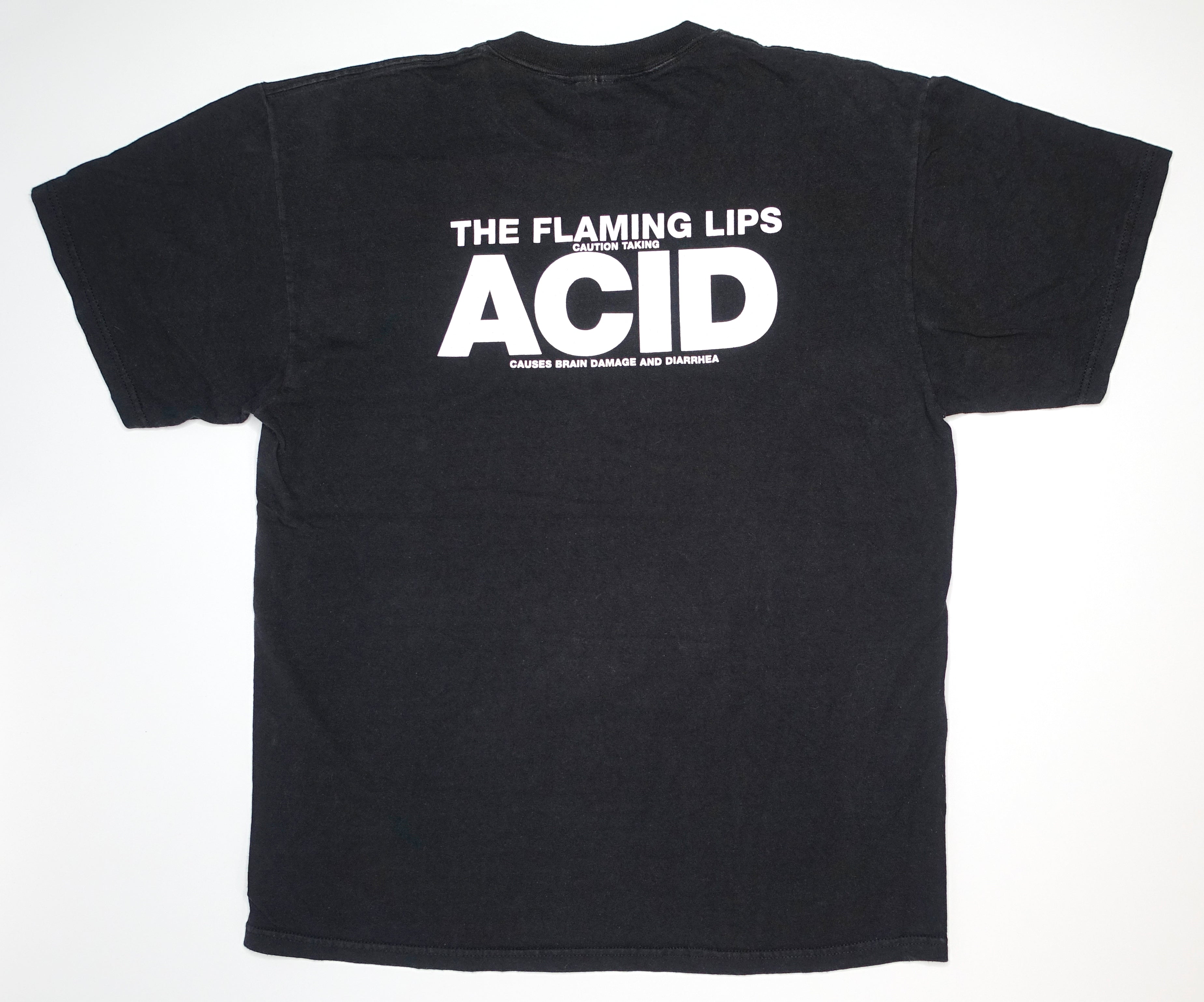 the FlAminG lips - Caution Taking Acid Causes Brain Damage Tour Shirt Size XL