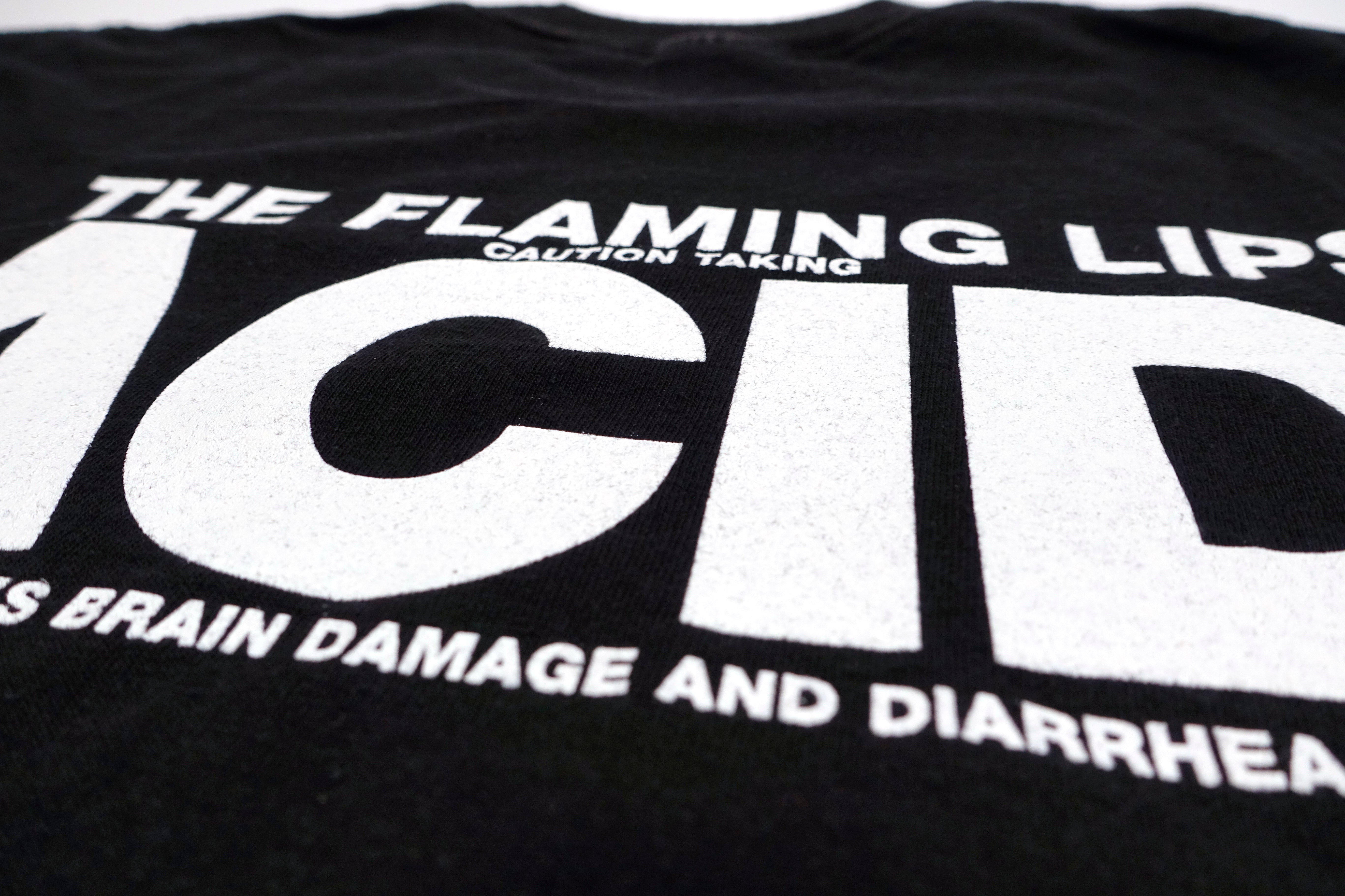 the FlAminG lips - Caution Taking Acid Causes Brain Damage Tour Shirt Size XL