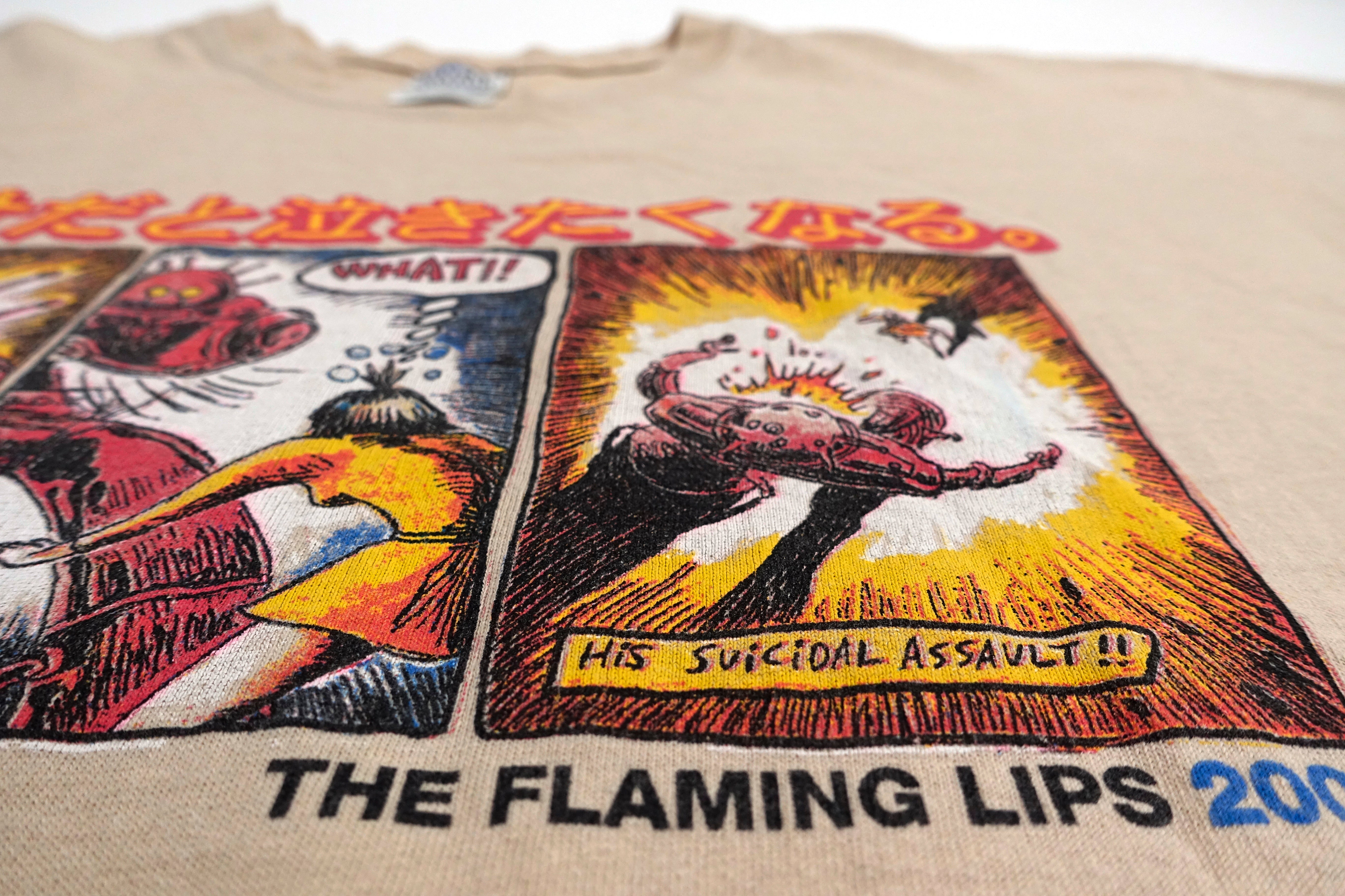 the Flaming Lips - Yoshimi Battles the Pink Robots 2002 Tour Shirt Size Large