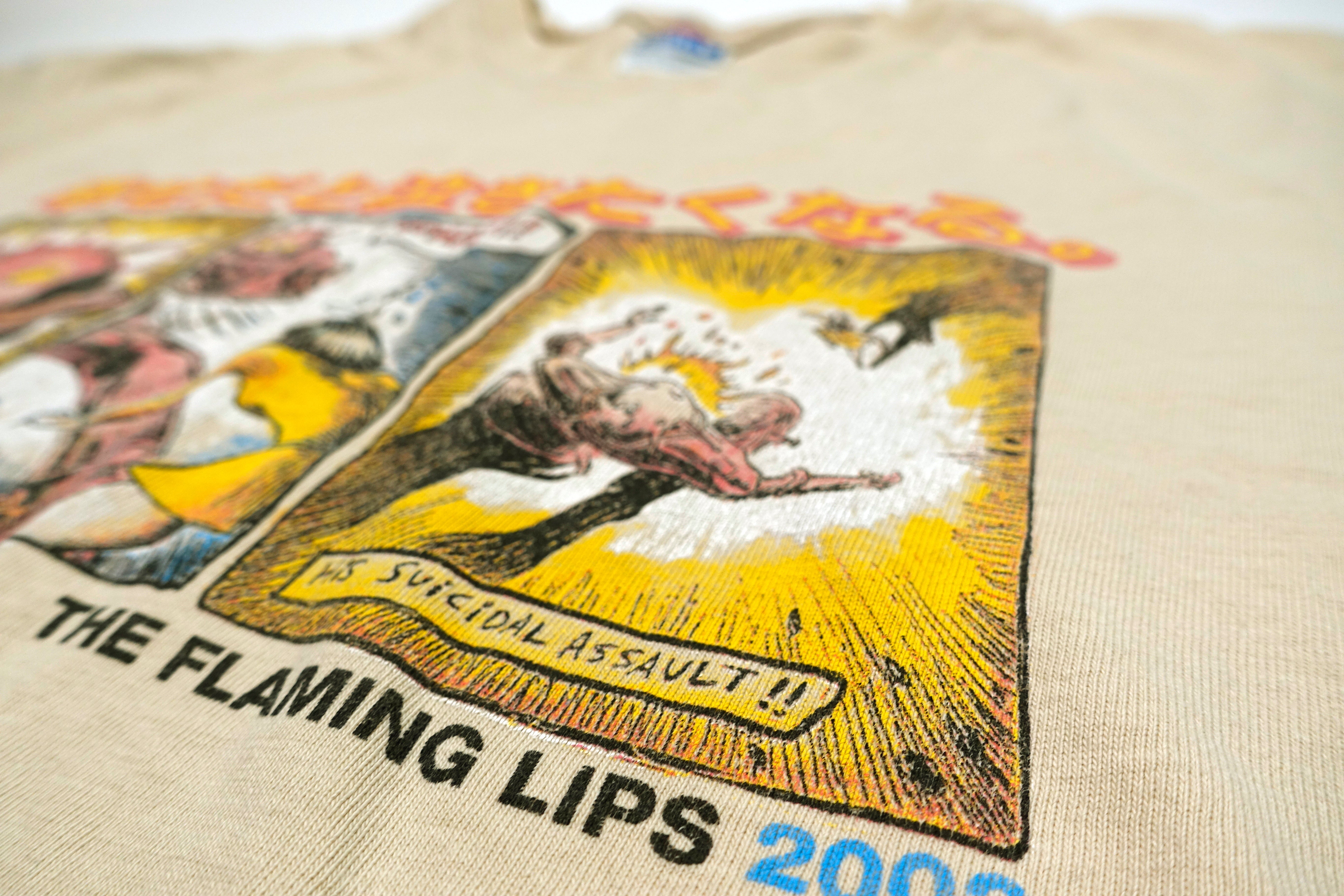 the Flaming Lips - Yoshimi Battles the Pink Robots 2002 Tour Shirt Size XL