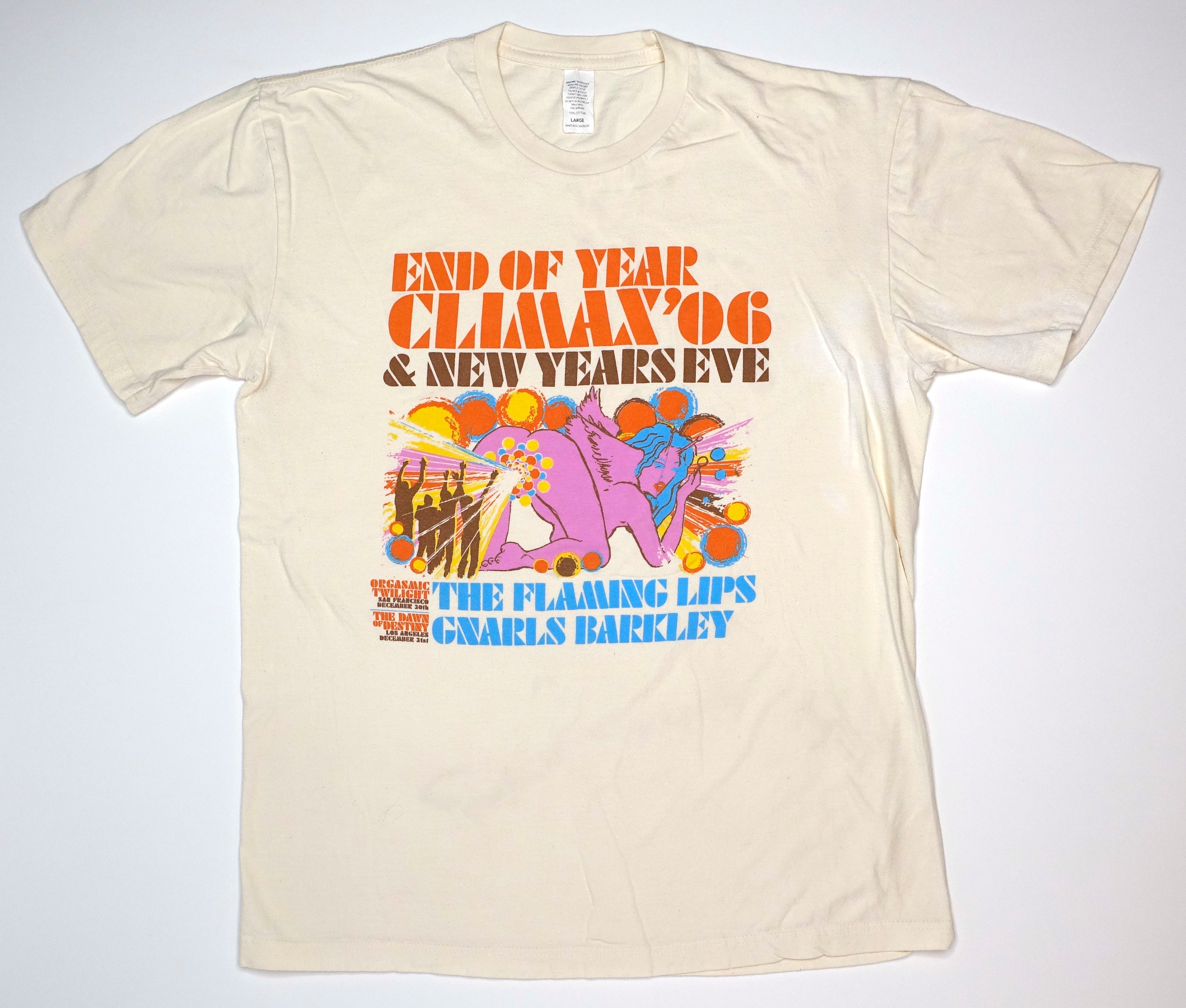the Flaming Lips / Gnarls Barkley - End of the Year Climax 2006 New Years Eve Tour Shirt Size Large