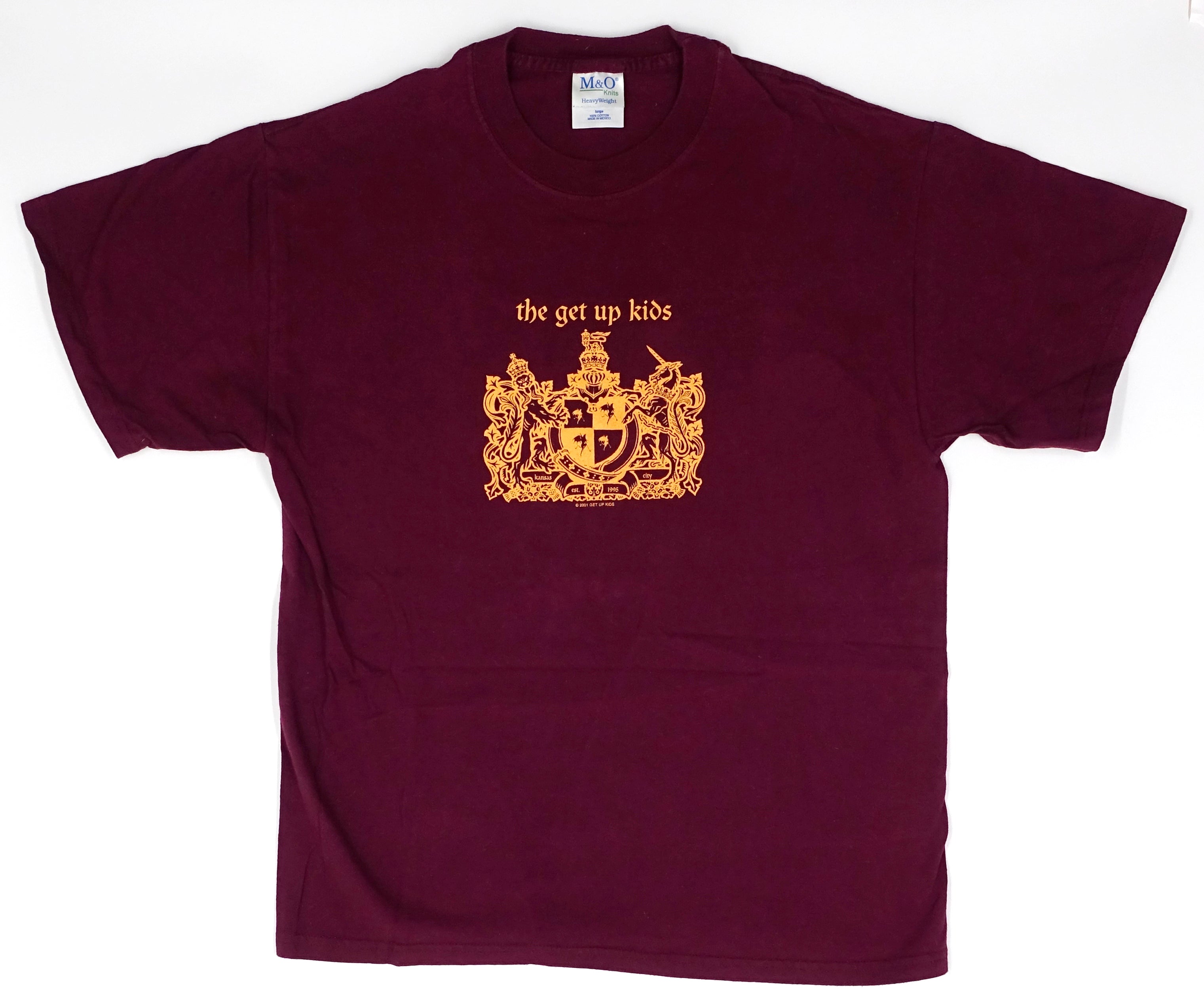 the Get Up Kids - Royal Crest of KC Something To Write Home About 2001 Tour Shirt Size Large