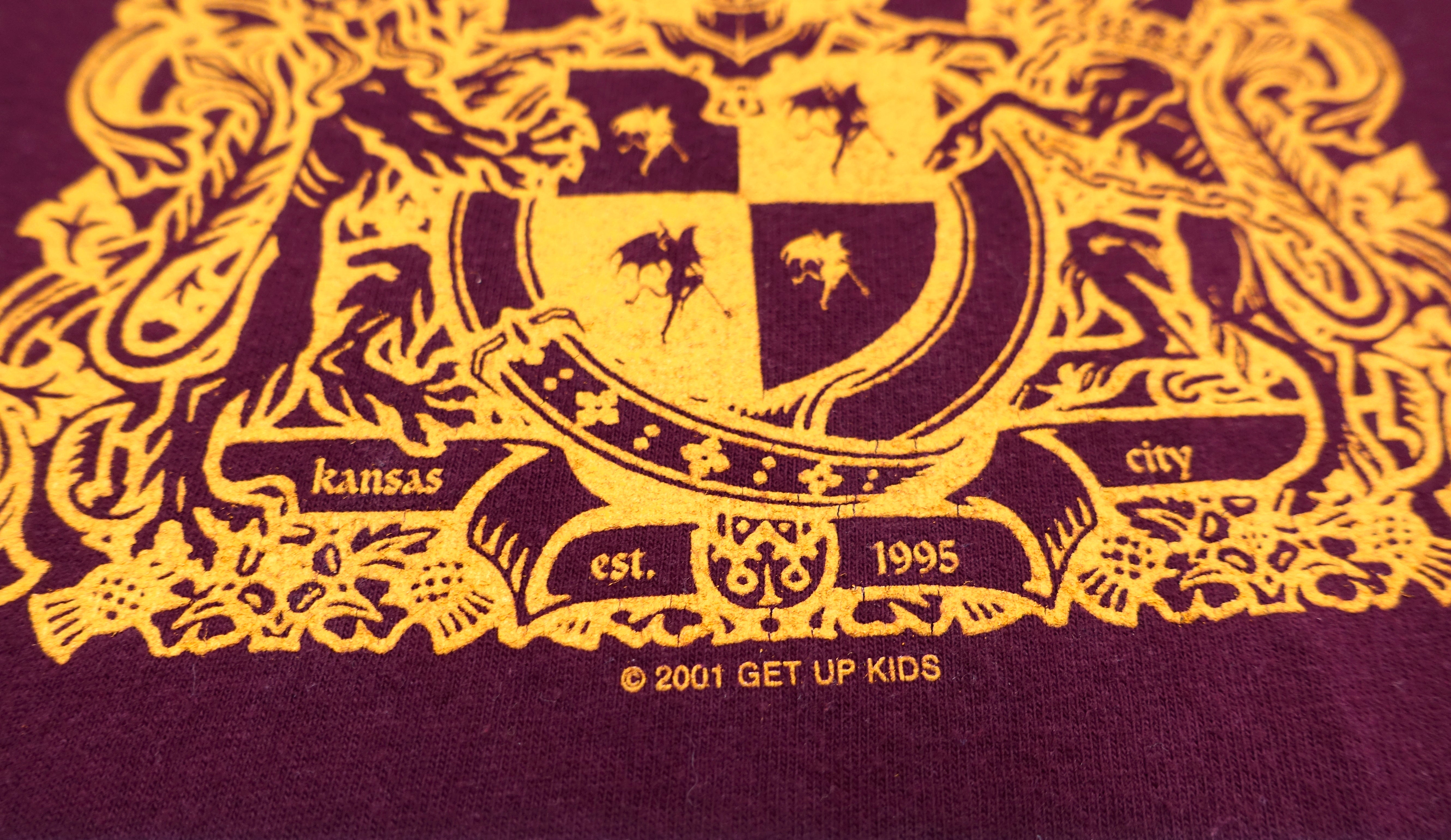 the Get Up Kids - Royal Crest of KC Something To Write Home About 2001 Tour Shirt Size Large