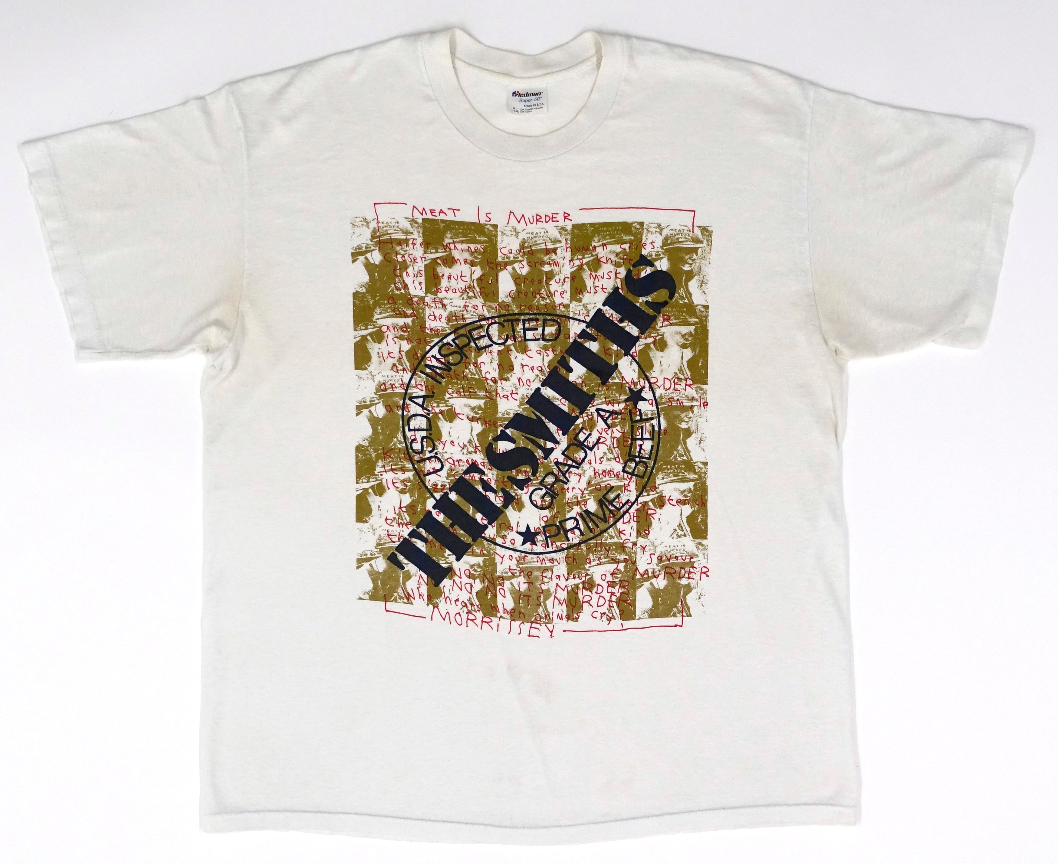 the Smiths - Meat Is Murder Original 1985 Tour Shirt Size XL