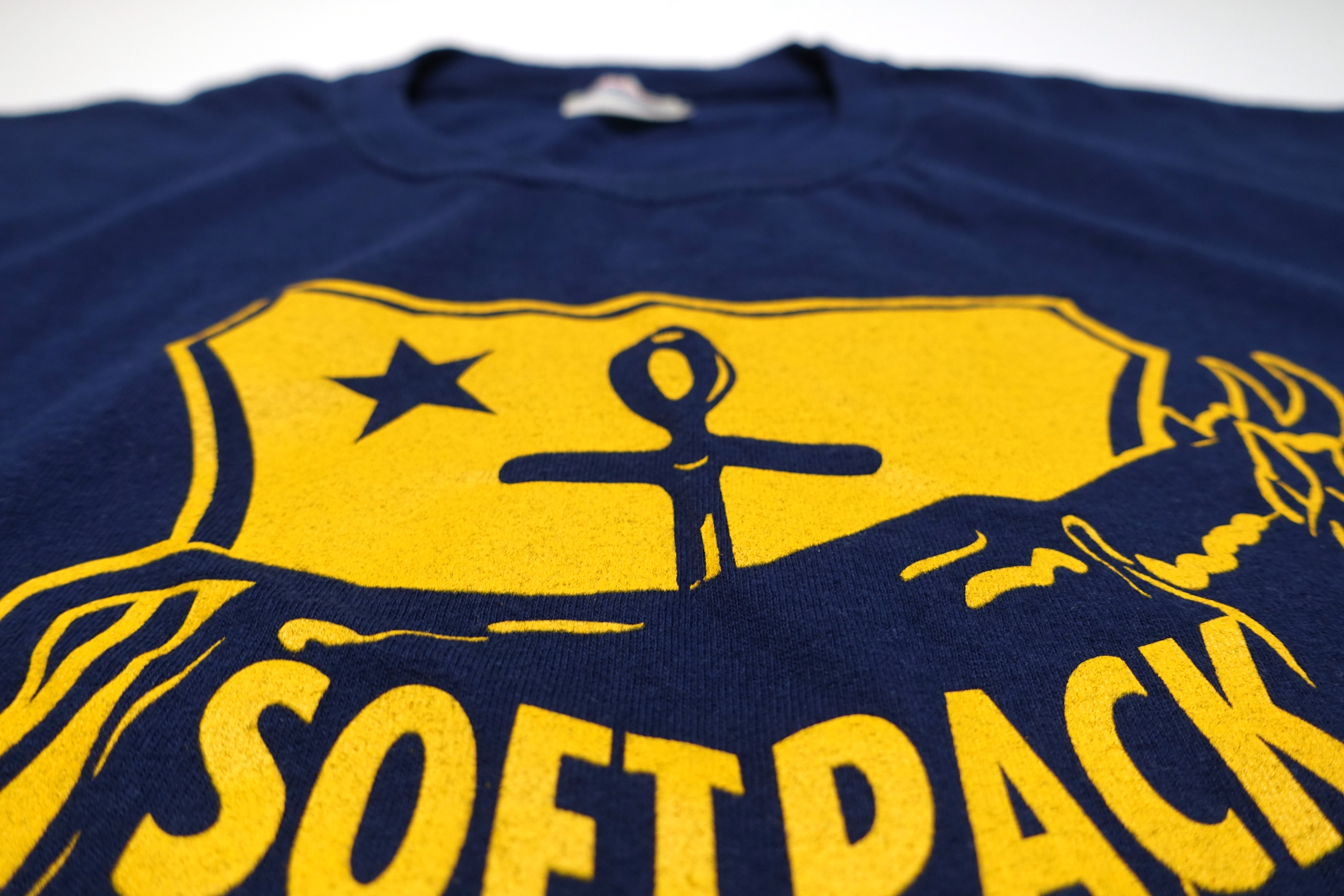 Soft Pack ‎– Cow Anchor Logo 2010 Navy Tour Shirt Size Large